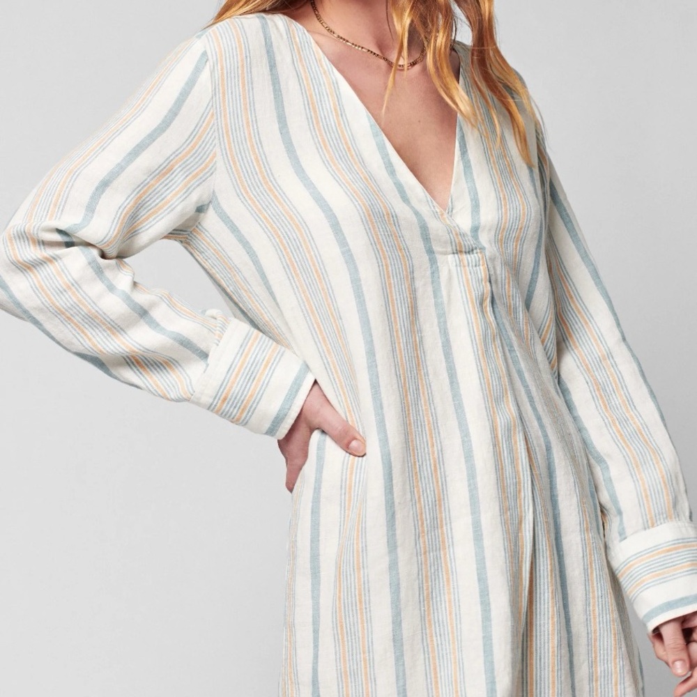 Faherty Beach Days Tunic Luciano Stripe Size Medium